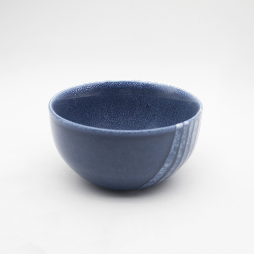 Placas de cerâmica azul reativa conjuntos de utensílios de jantar de luxo