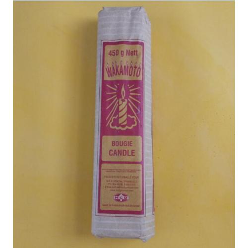 white fluted candle for home use