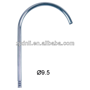 9.5MM Diameter Kitchen Sink Faucet Spout, Brass / S.S Material Faucet Spout, P Shape