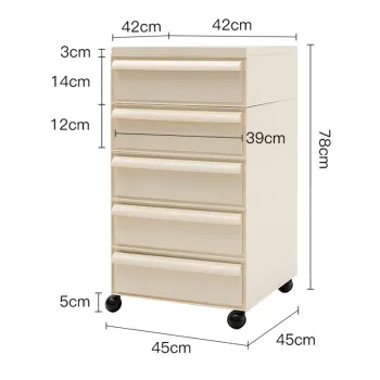 Modern Multifunctional Mobile Storage Cabinet