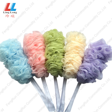 body scrub bath brush sponge with long handle