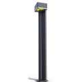 2000 مللي أمبير في الساعة Lithum بطارية الألومنيوم سبيكة Solar Bollard Light