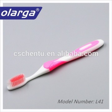 Soft bristle adult toothbursh/manual tooth brush/plastic toothbrush