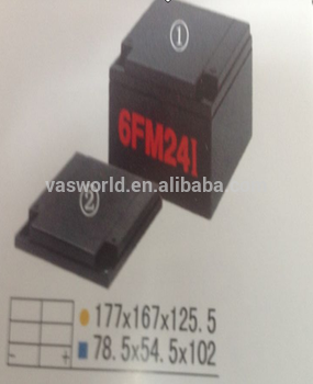 12v24ah maintenance free lead acid electirc bike battery 6-DZM-24 with high quality