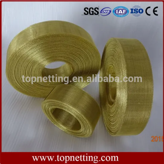 100% Pure Brass Wire Mesh Brass Screen Cloth