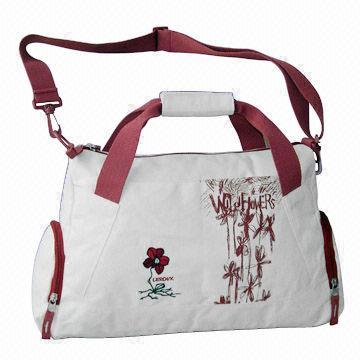 Travel Bag, Made of Organic Canvas, Measuring 44 x 13 x 28cm