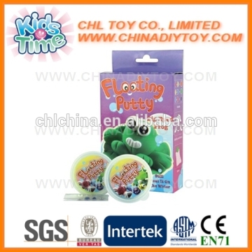 Wholesale intelligent DIY floating putty, promotional non toxic kids float dough, magic colorful floating dough