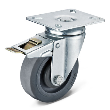 Top plate swivel caster ball bearing TPR Wheel