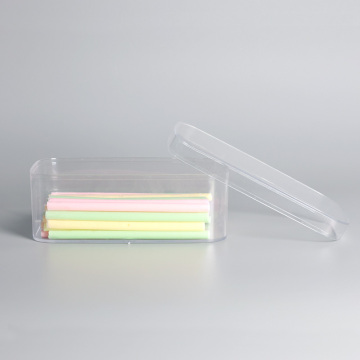 Clear Plastic Candy Box with PS Lid - 44.07G Square Chinese New Year Candy Container