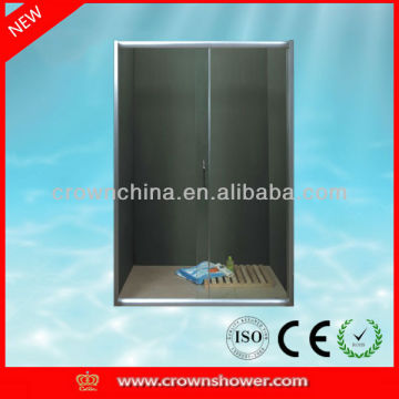 Tempered glass aluminum profile sliding bathroom decorative glass shower screen (SCREEN-A)