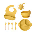 Set de hrănire din silicon Smile pentru mese ușoare pentru bebeluși
