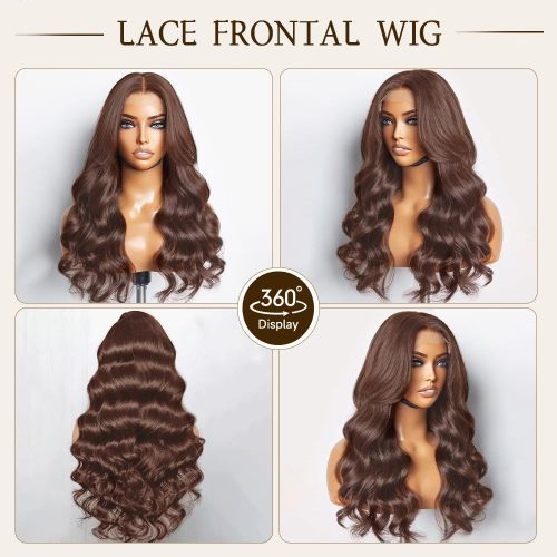 Chocolate Brown Lace Front Wig 13x4