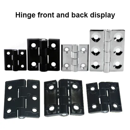 Black Zinc Alloy Adjustable Torque Small Cabinet Hinges with Damping for Furniture