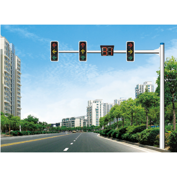 Octagonal cantilever signal pole
