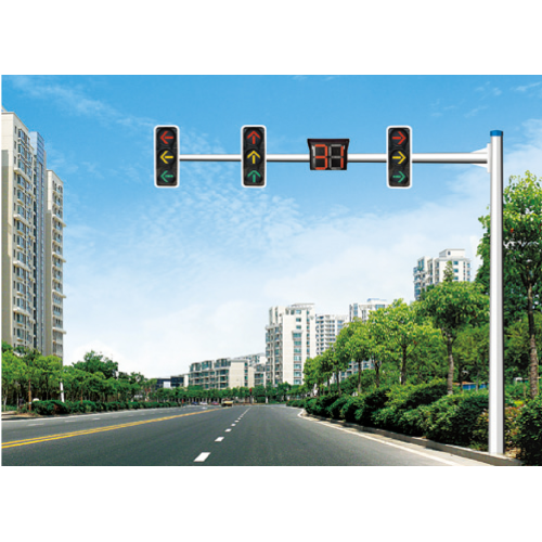 Octagonal cantilever signal pole