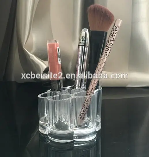 cy270 Plum Flower Clear Acrylic Makeup Organizer Insert Makeup Box Lipstick Brush Storage Box Cases