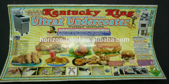 kentucky king of food label