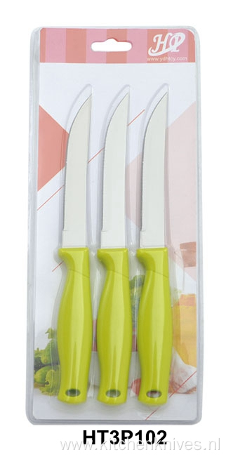 green color handle steak knives