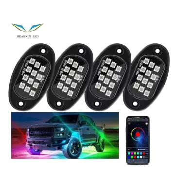 RGB Car Ambient Light Kit - Music Sync, IP68 Waterproof, 4-in-1 Neon LED Underglow