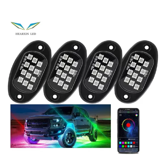 RGB Car Ambient Light Kit - Music Sync, IP68 Waterproof, 4-in-1 Neon LED Underglow