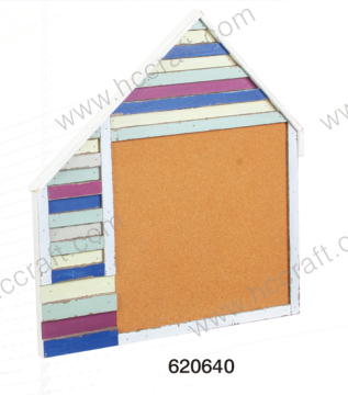 Wooden Memo Board with Distressing Finish