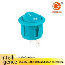 Interruptor tipo barco redondo azul-petróleo R13 321