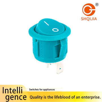 Interruptor tipo barco redondo verde azulado R13 321