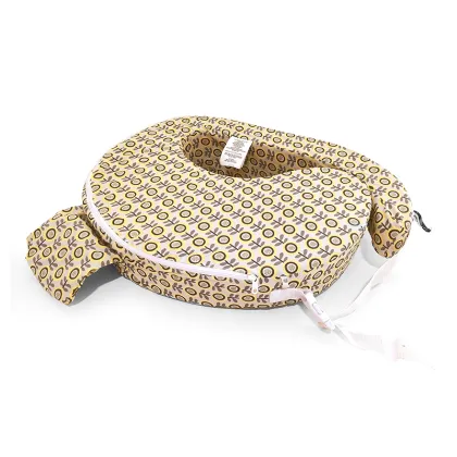 Velvet Fabric Air PU Foam Ergonomic Newborn Breastfeeding Pillow