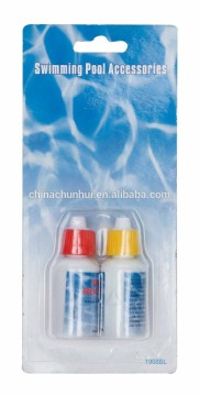 Kits de teste rápido da água da piscina, kit de teste de piscina de duas vias para pH e cloro