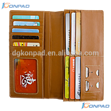 Top genuine leather wallet for men with guarding against theft