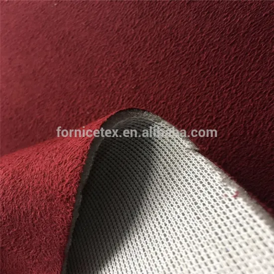 Hot selling faux suede fabric+sponge/foam fabric made shoe