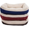 Navy Blue Contrast Color Self Warm Dog Bed