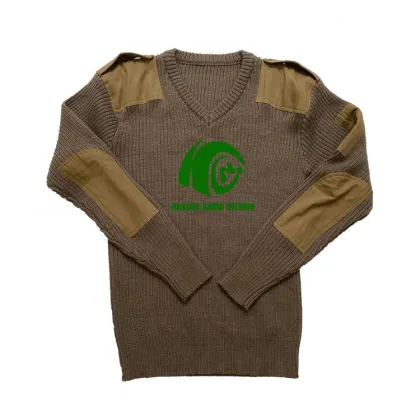 High-Quality Wool Knitted Tactical Camo Sweater for Men and Women