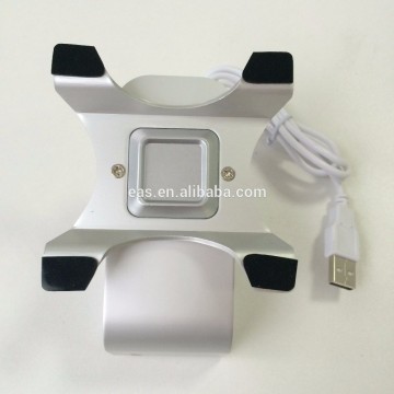 tablet pad retail display stand anti theft system with charge for supermarket