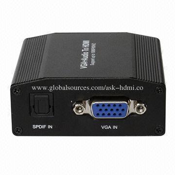 VGA to HDMI up to 1,080P Converter, 1,080P/60Hz Output Resolution