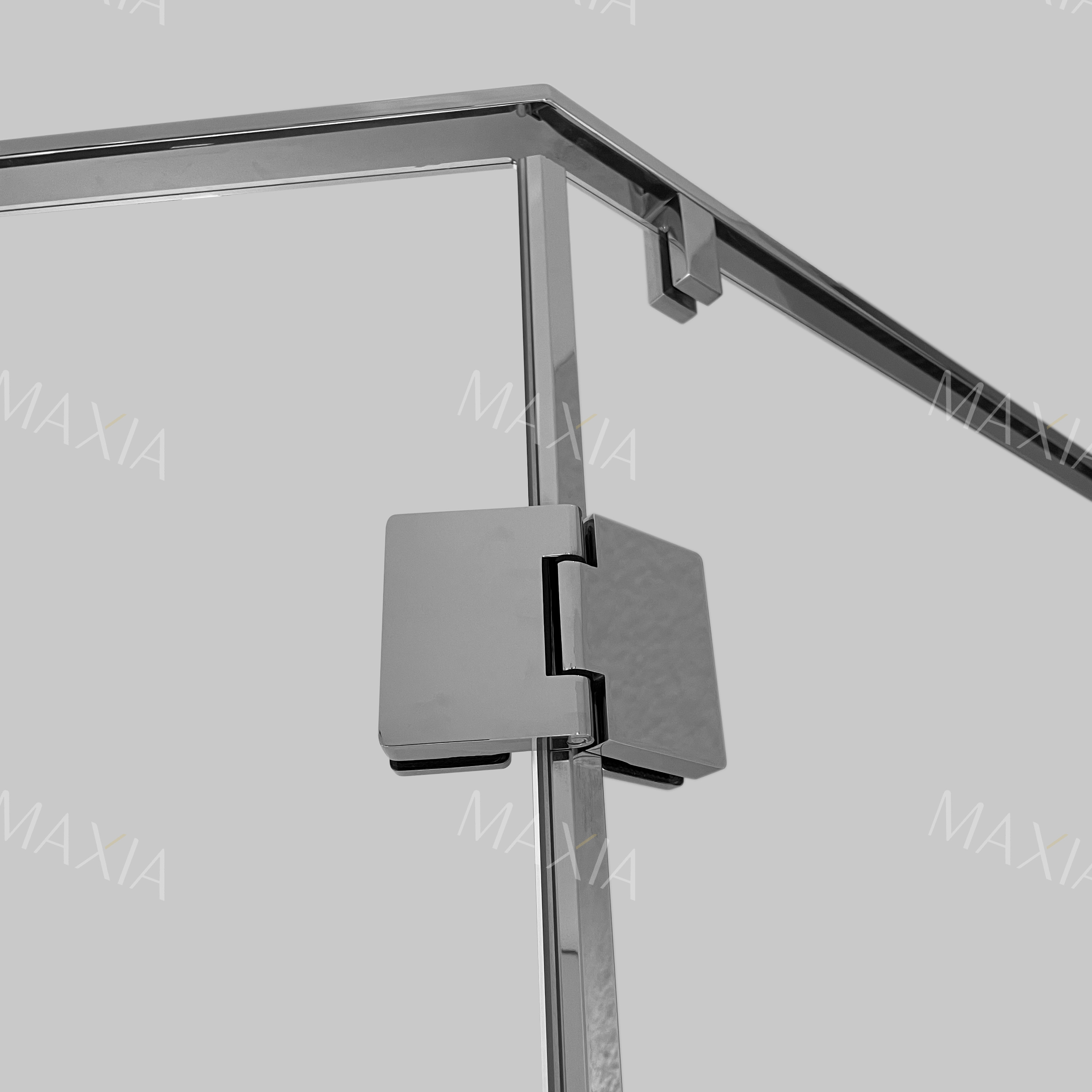 Хромированный прямоугольный вход для душа