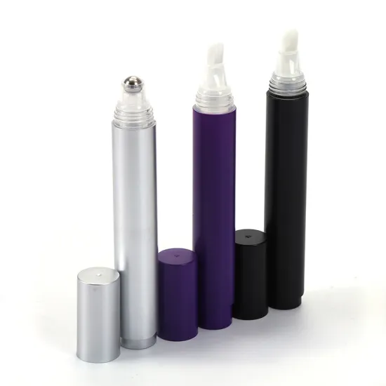 Press-on Pen Packaging for Eye Care Cream & Lip Balm Tubes with Roller Applicator
