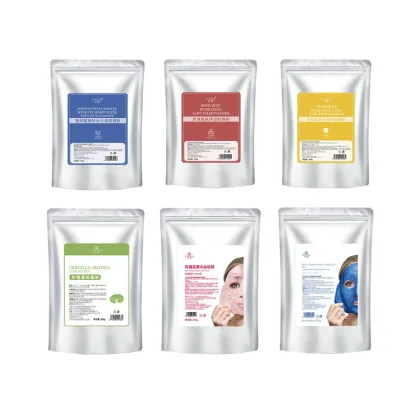 Korean Skincare Collagen Jelly Powder Facial Mask - Vegan Rose Green Spa Quality Peel-Off Mask