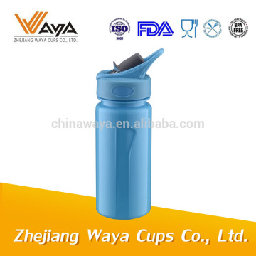 2016 promotional single wall plastic straw water bottle