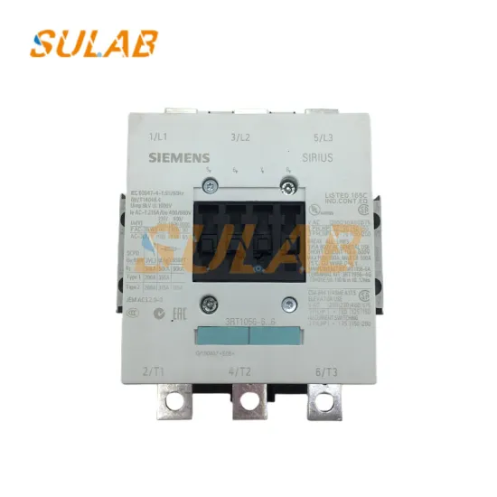 Hot Sale Elevator Spare Parts: Original Siemens Contactor 3RT1056-6AB36 for 23-26V, 50-60Hz/DC, 2NO 2NC