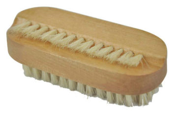 Double side wooden nail cleaning brush