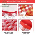 Outdoor Waterproof Red Plaid Travel Beach Picnic Blanket