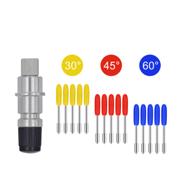 1 PC Blade uchwyt do kamei sylwetki i Craftrobo + 10pcs 30 stopni ostrza do cięcia dla Plottera CB09 - Akcesoria winylowe