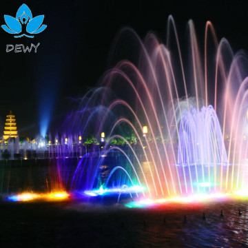 Large Outdoor Music Water Fountain with Peacock