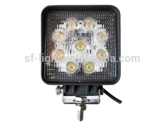 SUNFAX promotion price!!! 12V 27w 9 leds Epistar led tractor work light, truck square 27W 36W 48W led working lamp