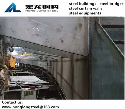 Highway steel bridge box column