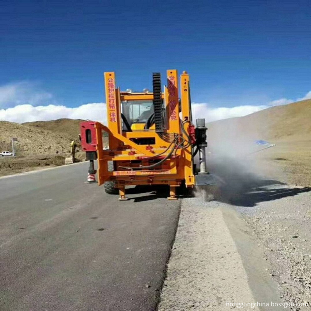 Highway drilling machine
