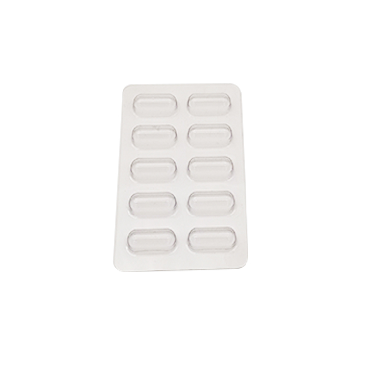 Transparent PVC Capsule Pill Tray Blister Packaging