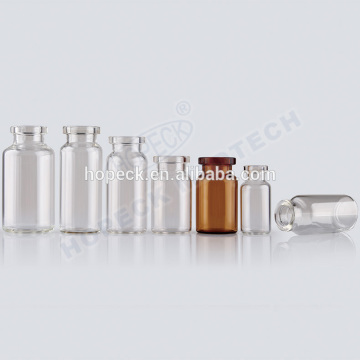 Empty pharmaceutical glass vial for injection, 2ml ,7ml ,10ml, 12ml, 15ml, 20ml