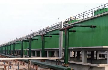 Structure of the anti-current industrial cooling tower
